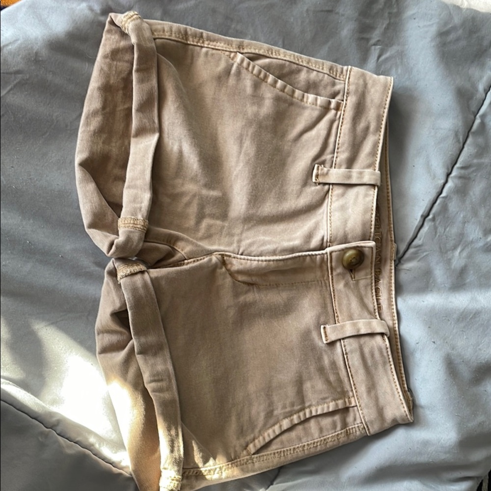 American Eagle Outfitters High Waist Tan Shorts